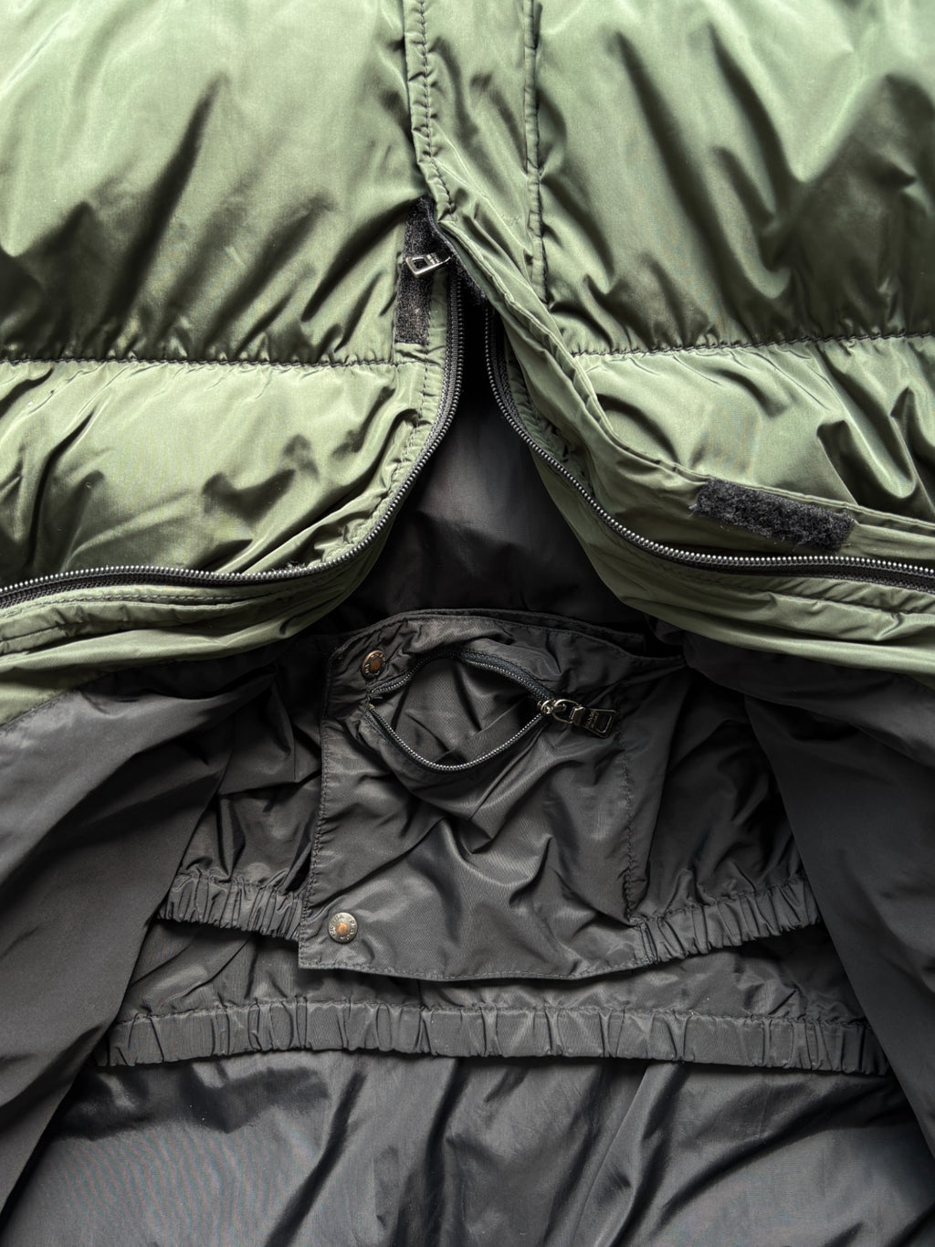 PRADA LINEA ROSSA FOREST GREEN PADDED PARKA