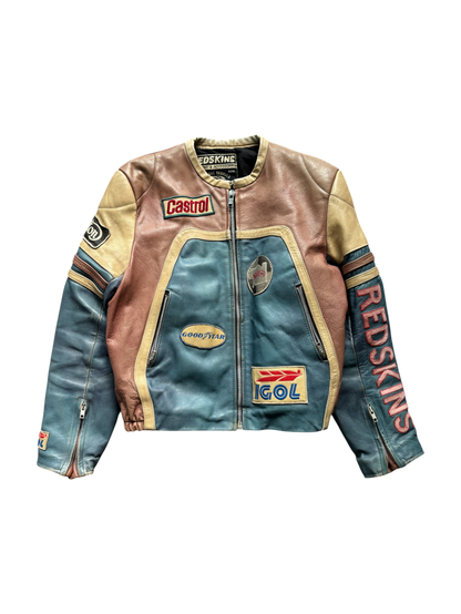 90'S REDSKINS LEATHER MOTO JACKET