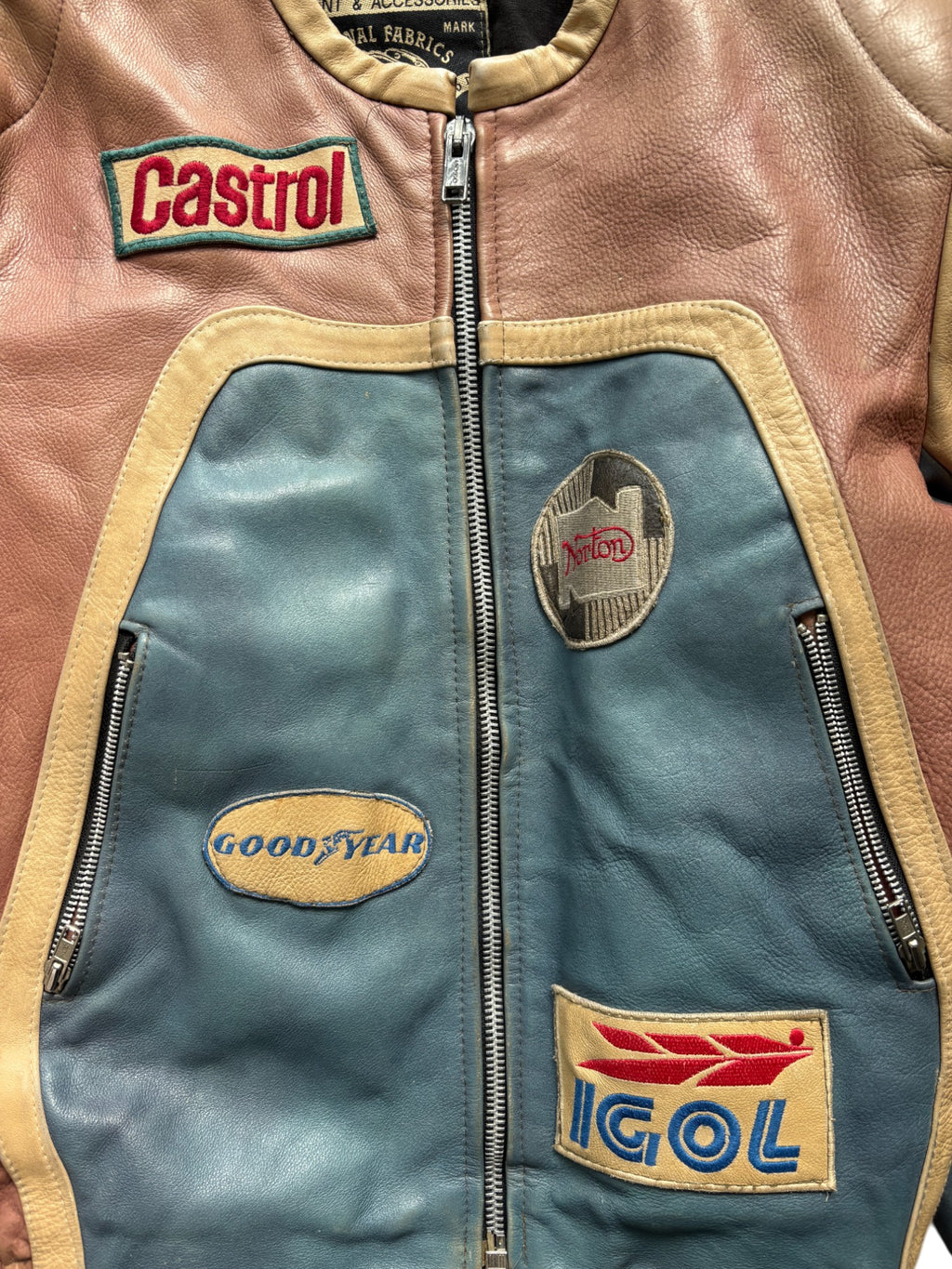 90'S LEATHER MOTO JACKET