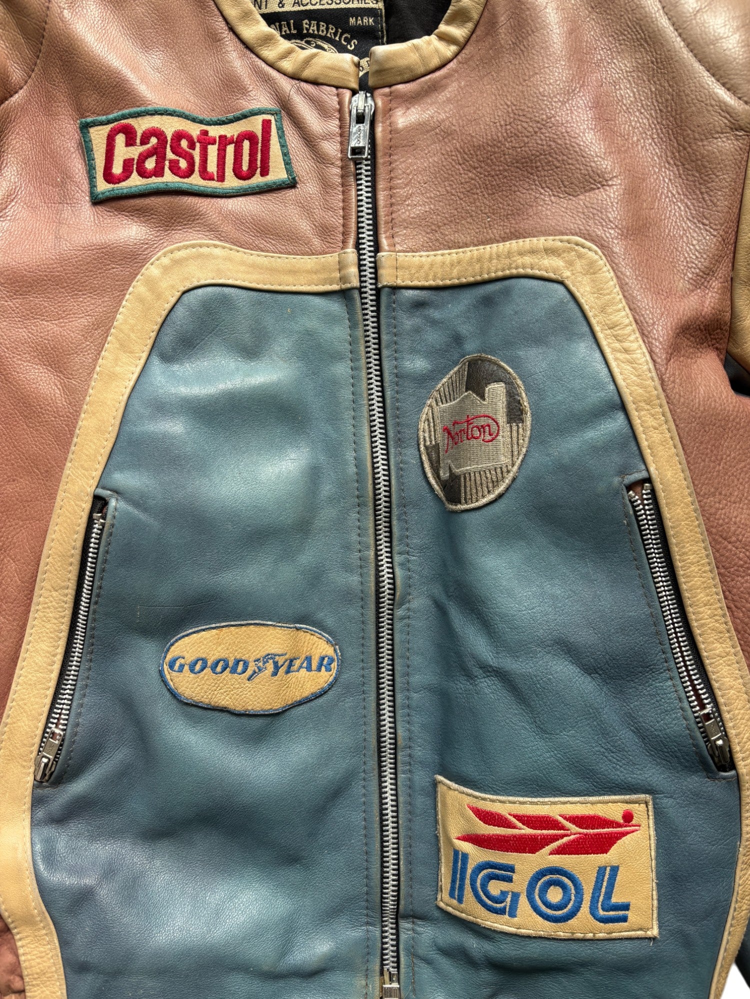 90'S LEATHER MOTO JACKET