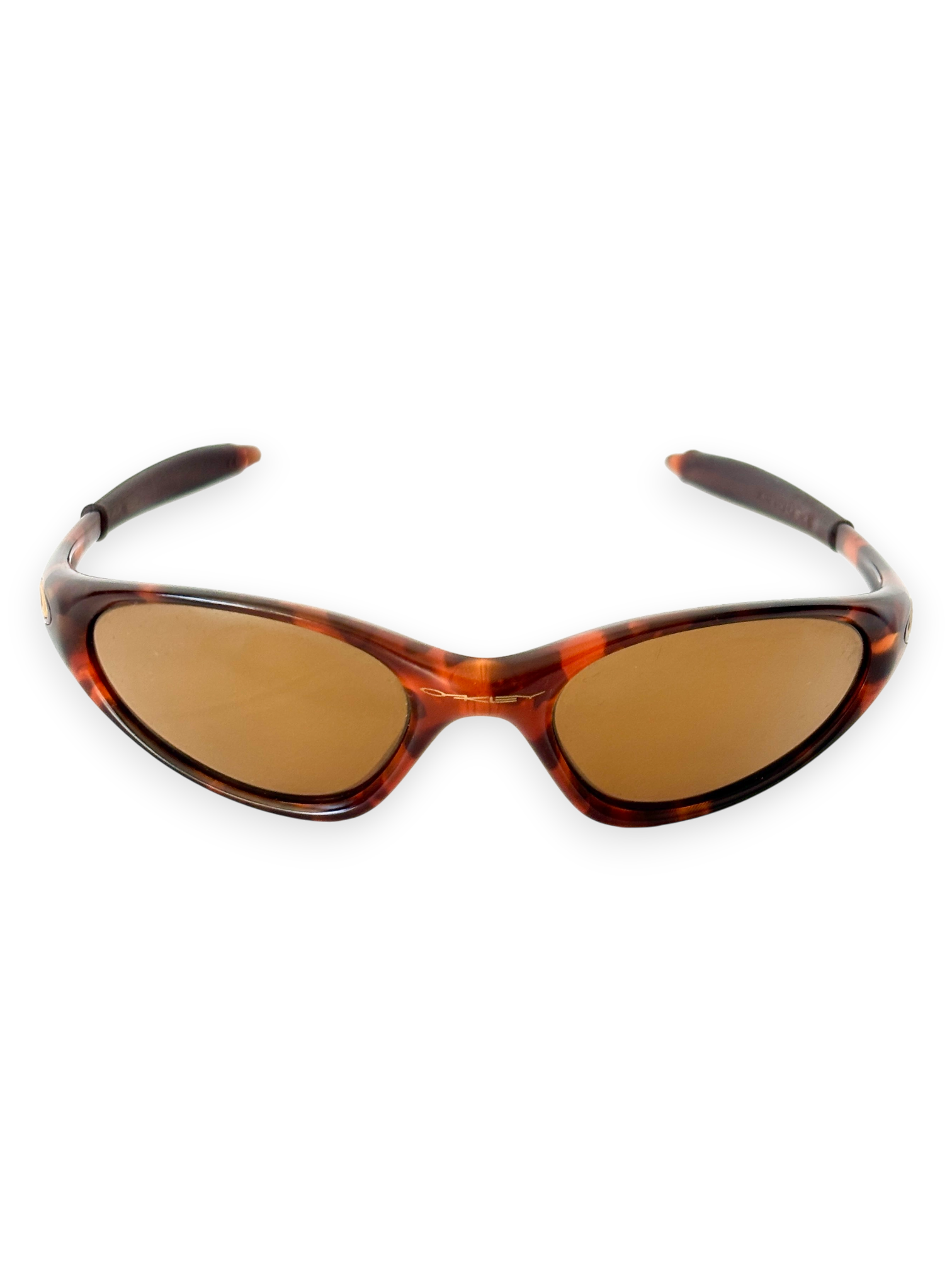 1999 Oakley Minute Bright Orange Tortoise / Gold Iridium Sunglasses