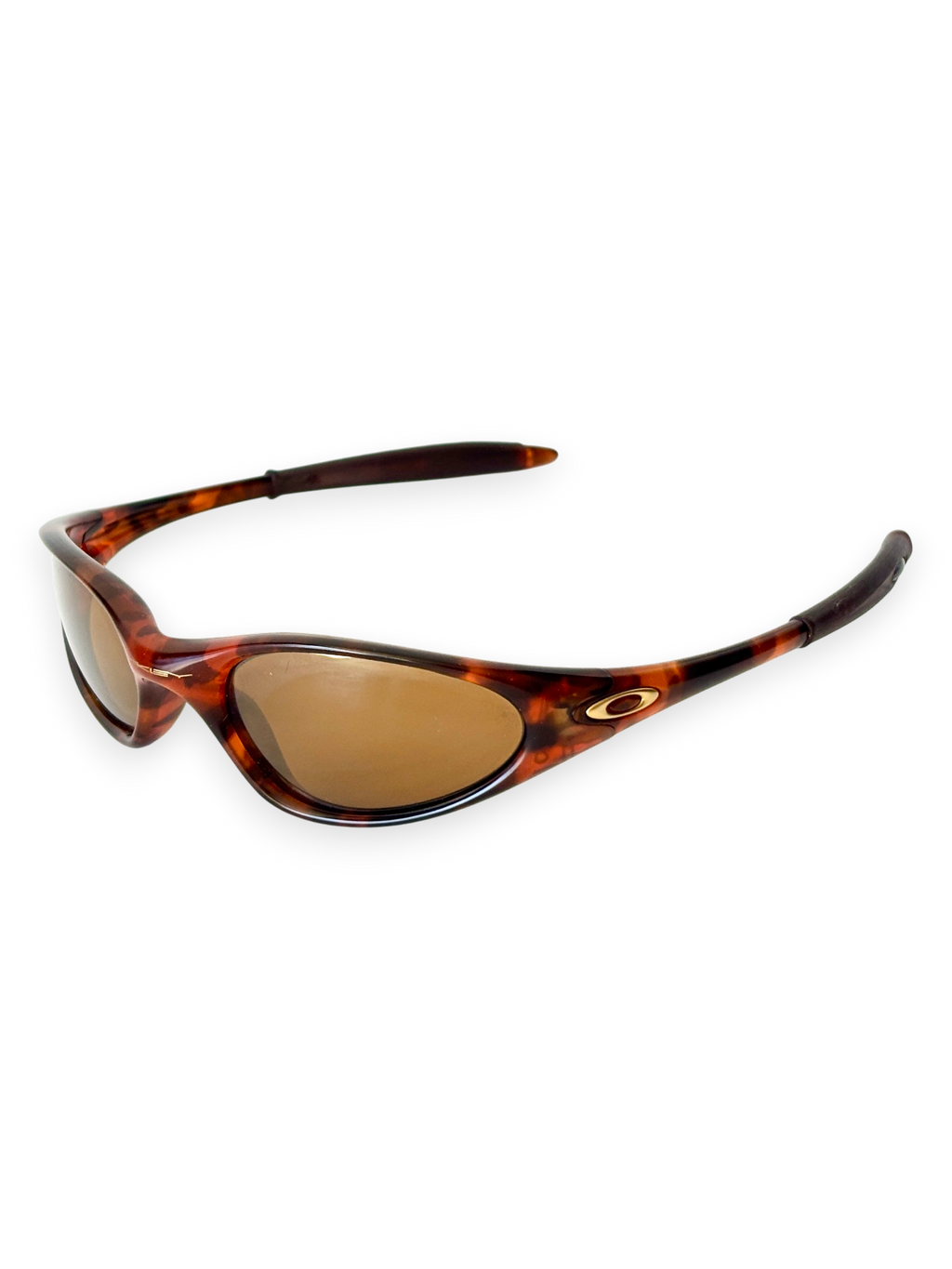 1999 Oakley Minute Bright Orange Tortoise / Gold Iridium Sunglasses