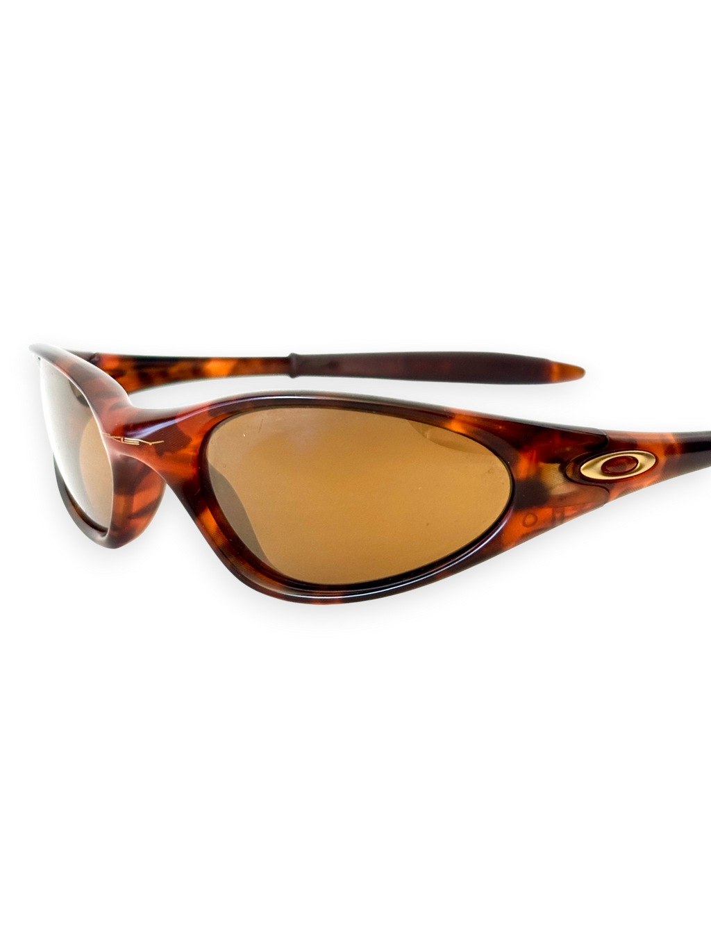 1999 Oakley Minute Bright Orange Tortoise / Gold Iridium Sunglasses