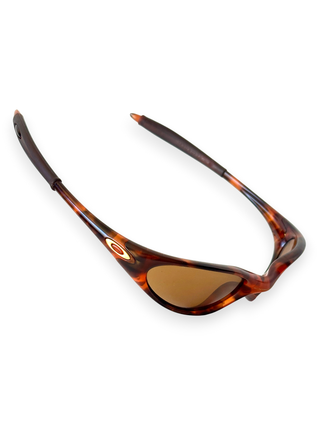 1999 Oakley Minute Bright Orange Tortoise / Gold Iridium Sunglasses