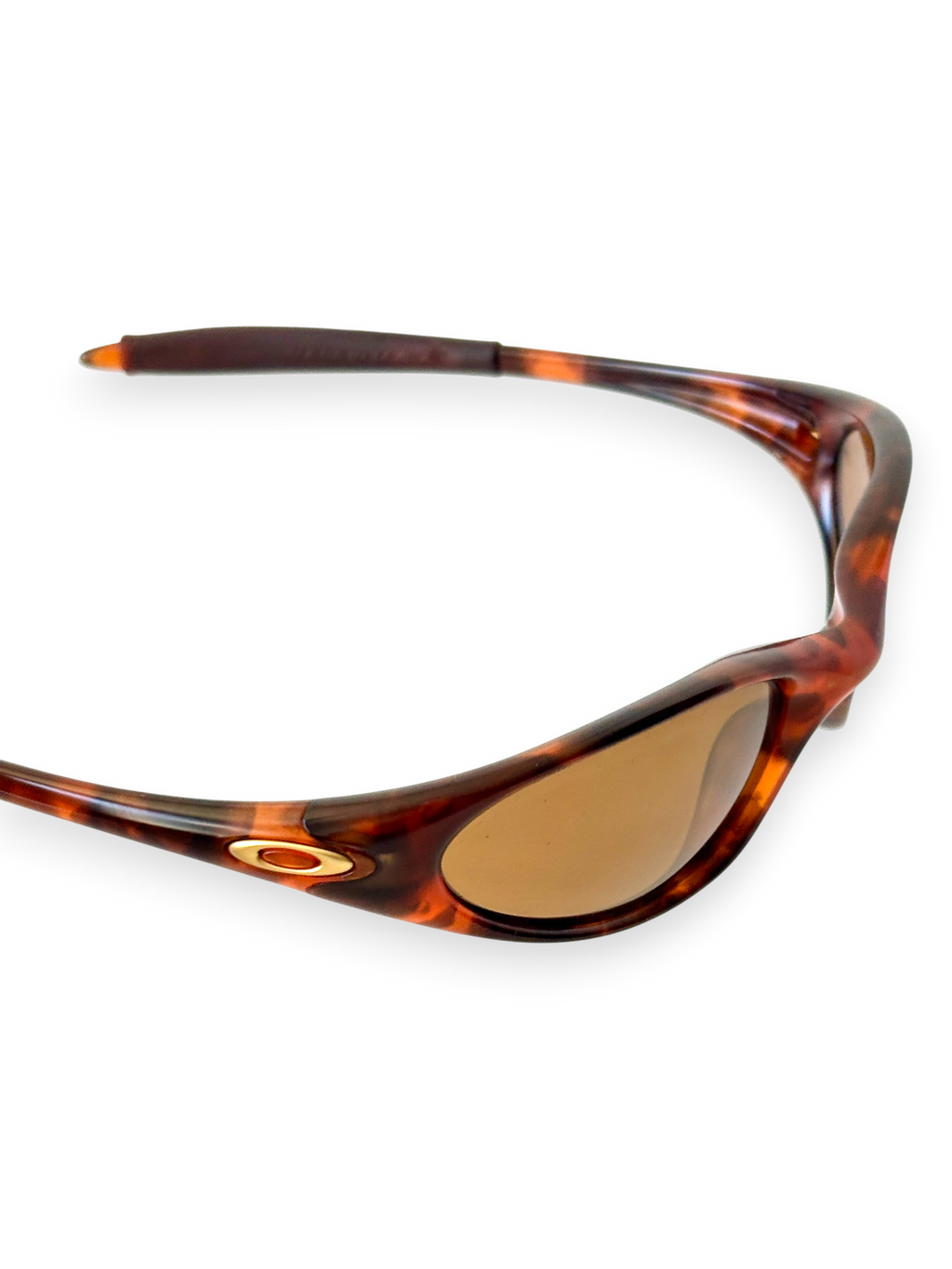 1999 Oakley Minute Bright Orange Tortoise / Gold Iridium Sunglasses