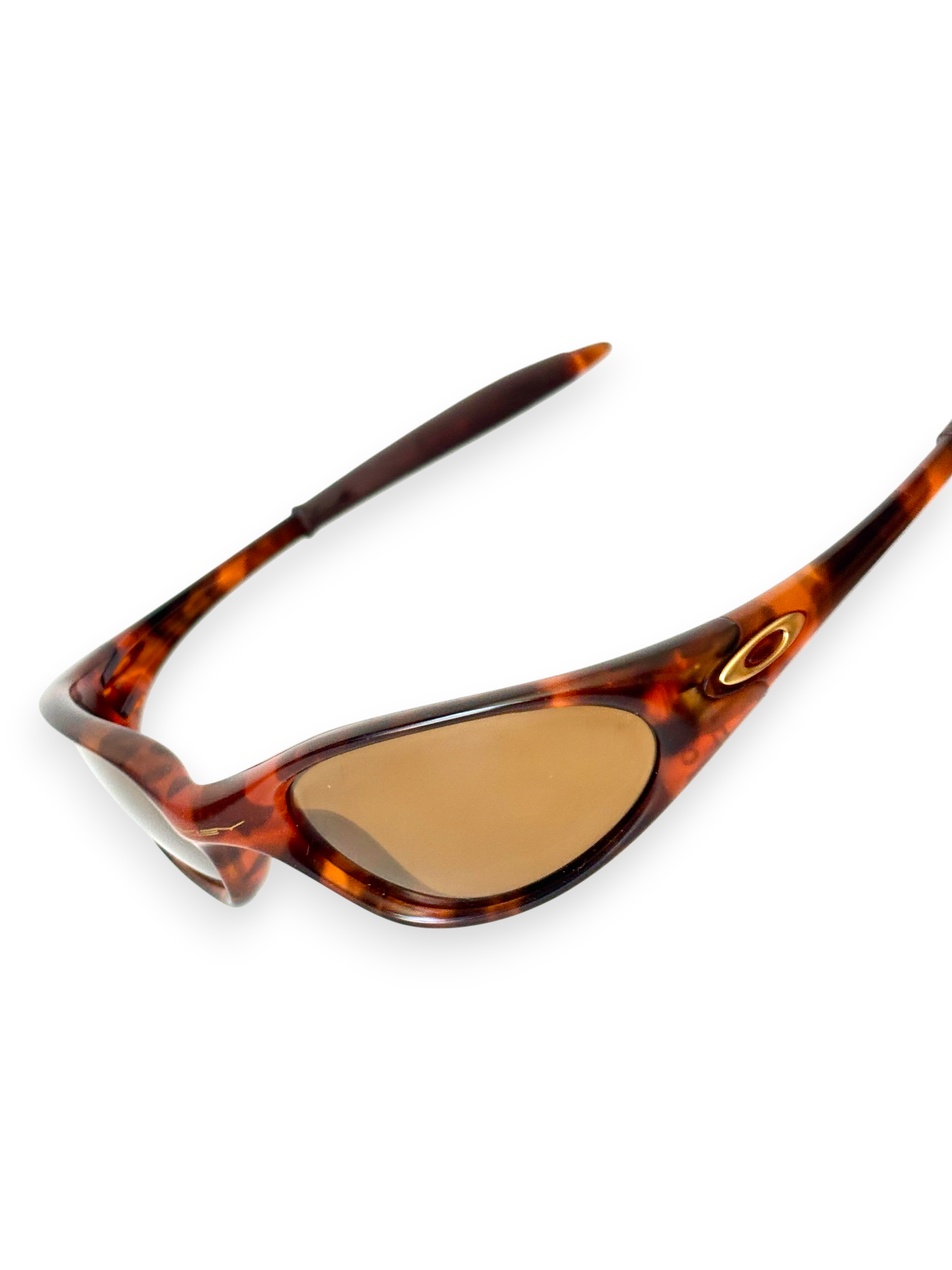 1999 Oakley Minute Bright Orange Tortoise / Gold Iridium Sunglasses