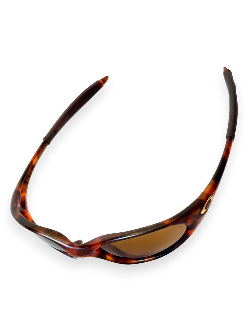 1999 Oakley Minute Bright Orange Tortoise / Gold Iridium Sunglasses