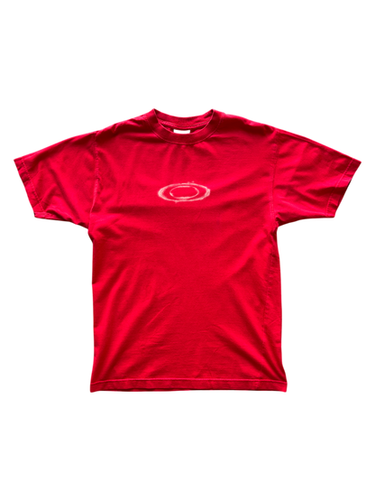 EARLY 00'S OAKLEY ICON / SPELL OUT RED GRAPHIC TEE