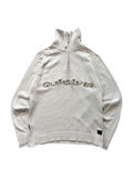 00'S QUICKSILVER SPELL OUT KNIT SWEATER