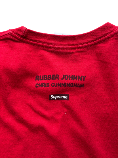 FW18 SUPREME RUBBER JOHNNY RED TEE