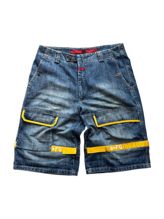 VINTAGE MARITHE FRANCOIS GIRBAUD SHUTTLE TAPE SHORTS
