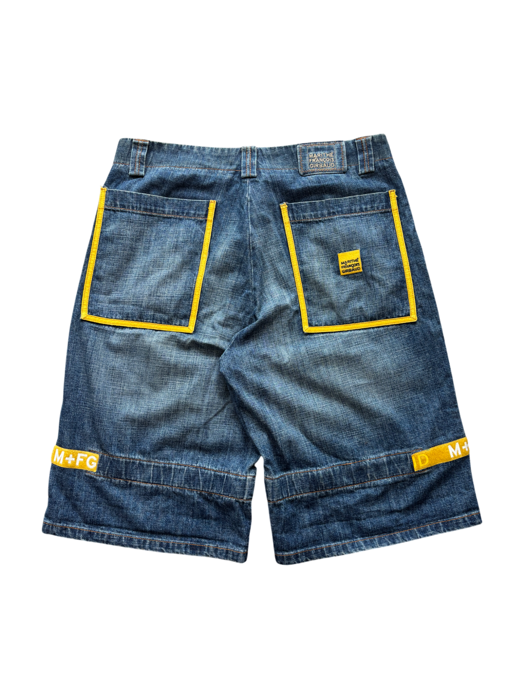 VINTAGE MARITHE FRANCOIS GIRBAUD SHUTTLE TAPE SHORTS
