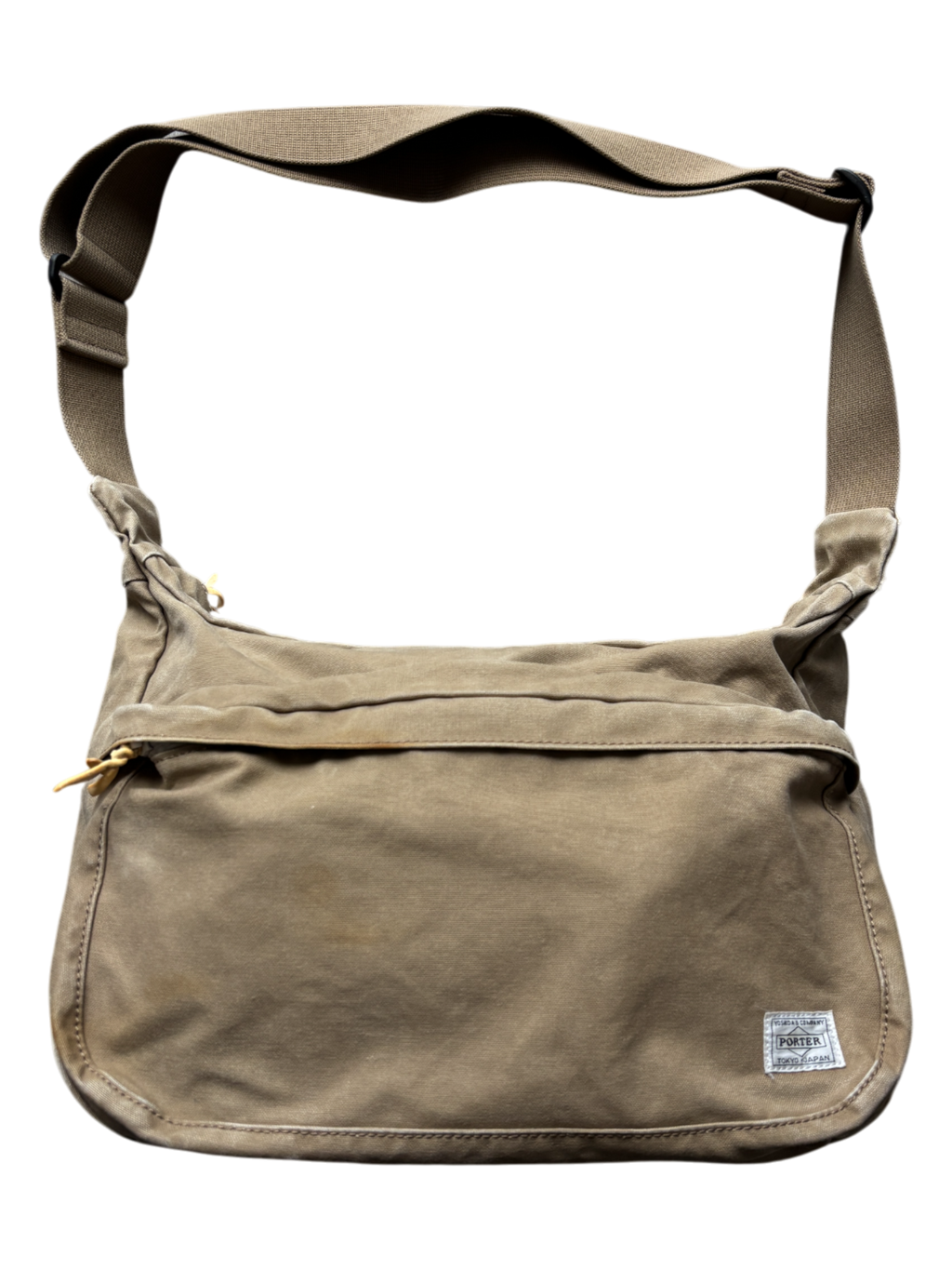 PORTER-YOSHIDA & CO BEIGE MESSENGER BAG