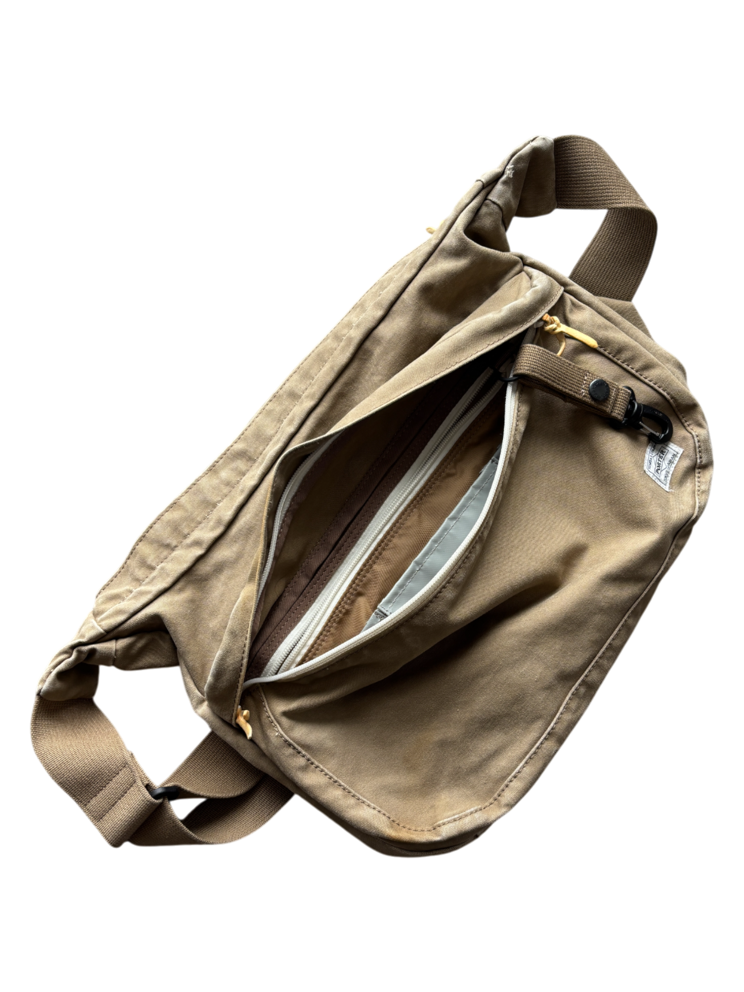 PORTER-YOSHIDA & CO BEIGE MESSENGER BAG