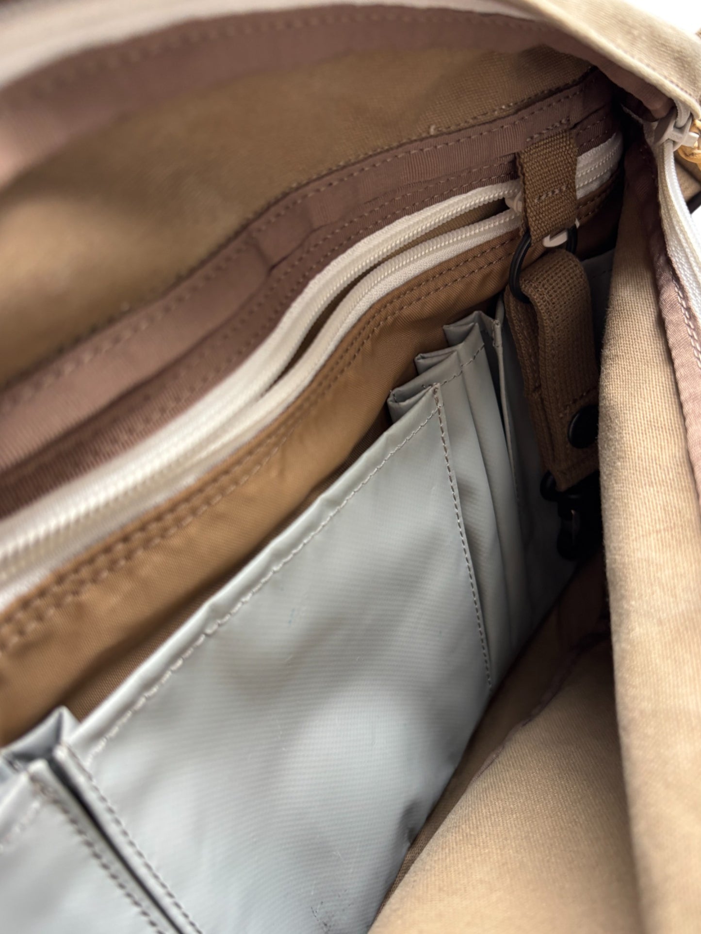 PORTER-YOSHIDA & CO BEIGE MESSENGER BAG