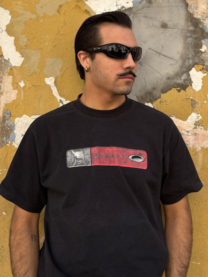 00's Oakley Skull Spell Out Tee