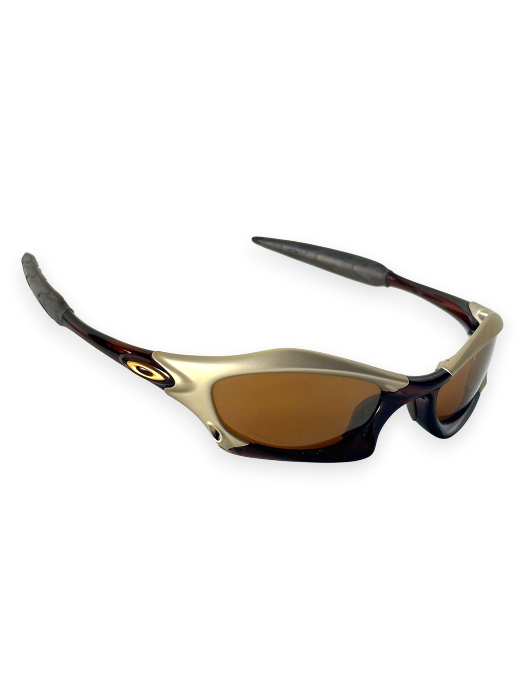 2002 Oakley Splice Platinum - Rootbeer / Gold Iridium