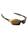 2002 Oakley Splice Platinum - Rootbeer / Gold Iridium