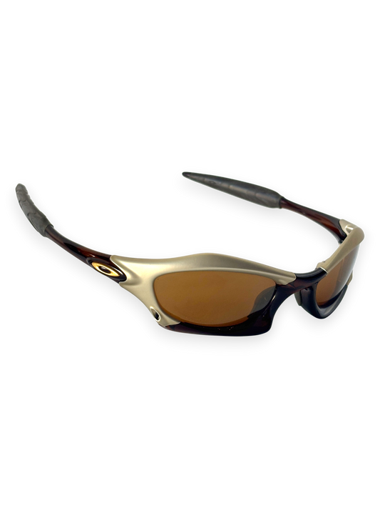 2002 Oakley Splice Platinum - Rootbeer / Gold Iridium
