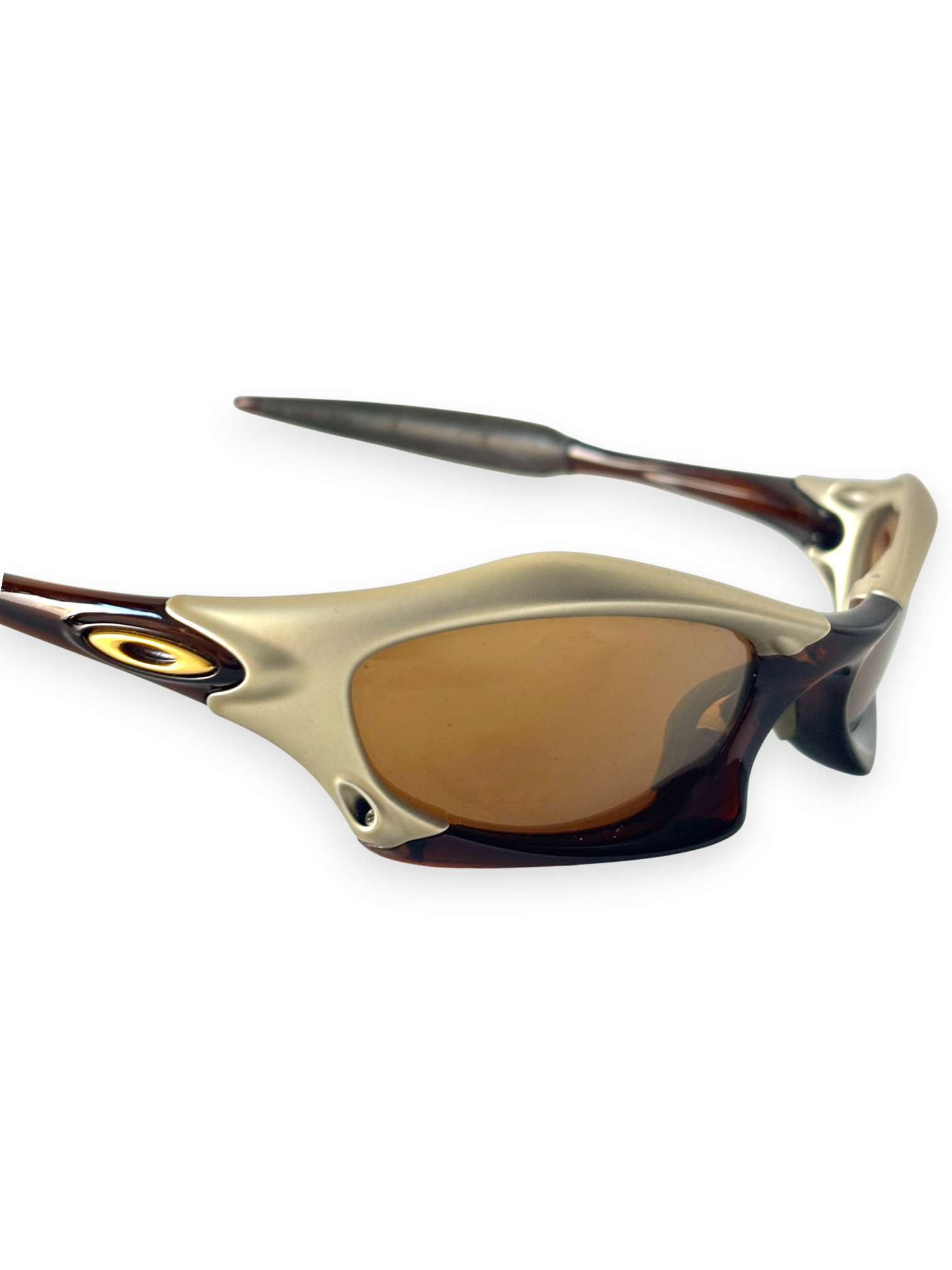 2002 Oakley Splice Platinum - Rootbeer / Gold Iridium