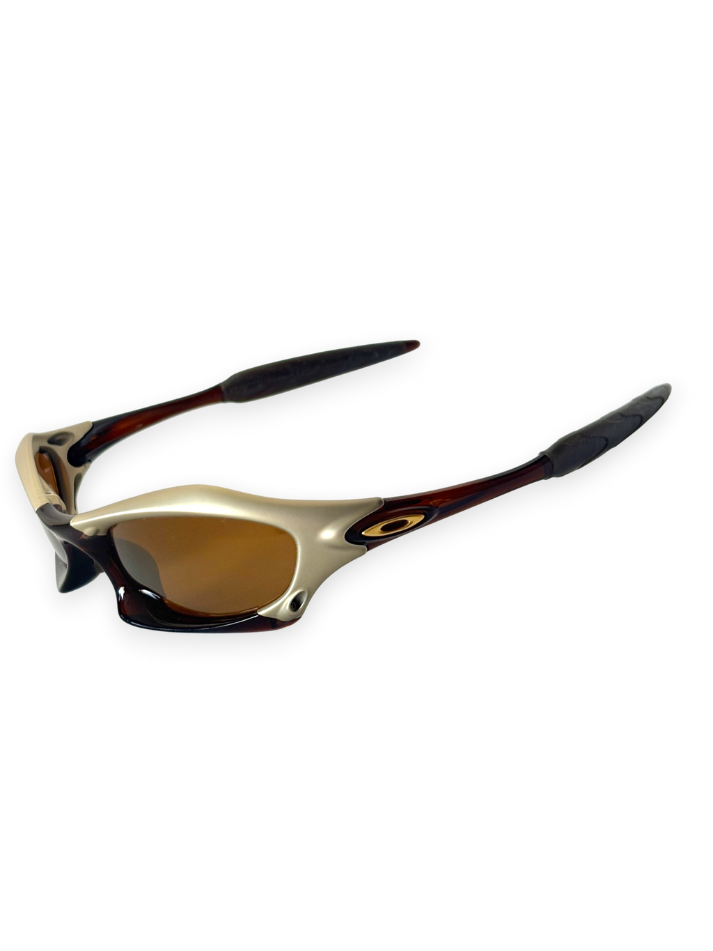 2002 Oakley Splice Platinum - Rootbeer / Gold Iridium