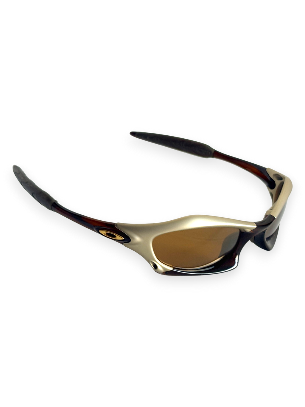 2002 Oakley Splice Platinum - Rootbeer / Gold Iridium