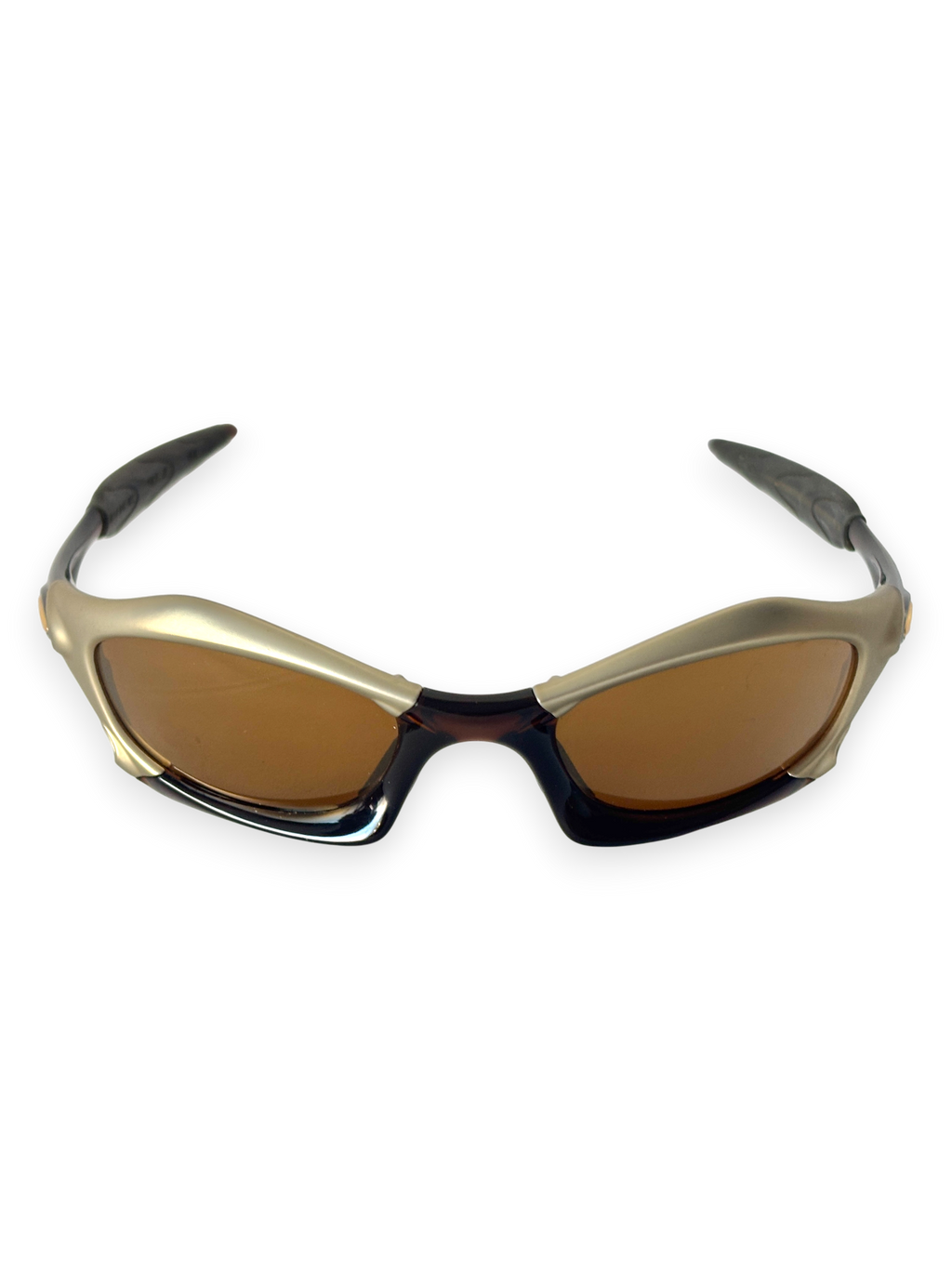 2002 Oakley Splice Platinum - Rootbeer / Gold Iridium