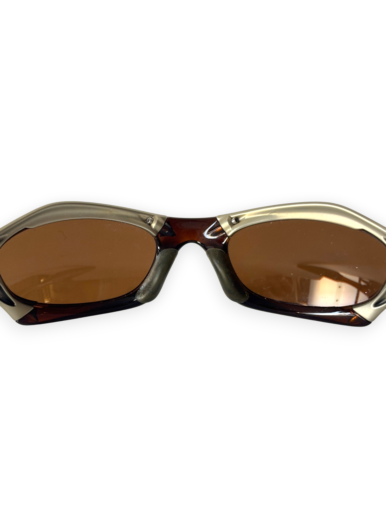 2002 Oakley Splice Platinum - Rootbeer / Gold Iridium