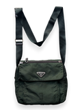 Prada Mainline Forest Green Shoulder Bag