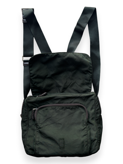 Prada Mainline Forest Green Shoulder Bag