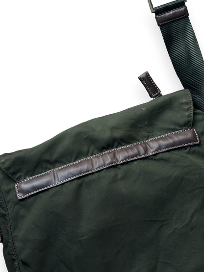 Prada Mainline Forest Green Shoulder Bag