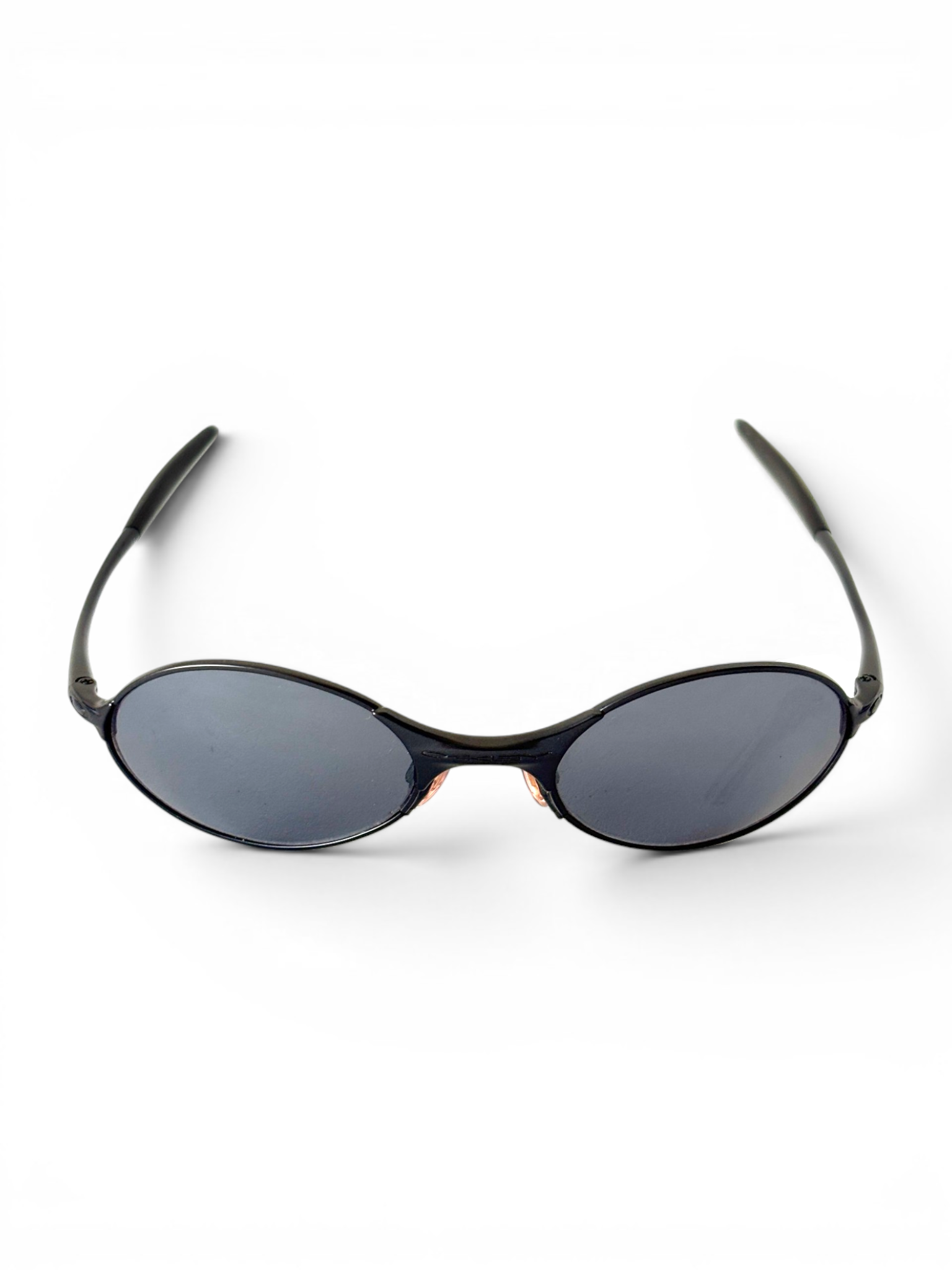 1999 Oakley E-Wire Dark / Black Iridium Sunglasses