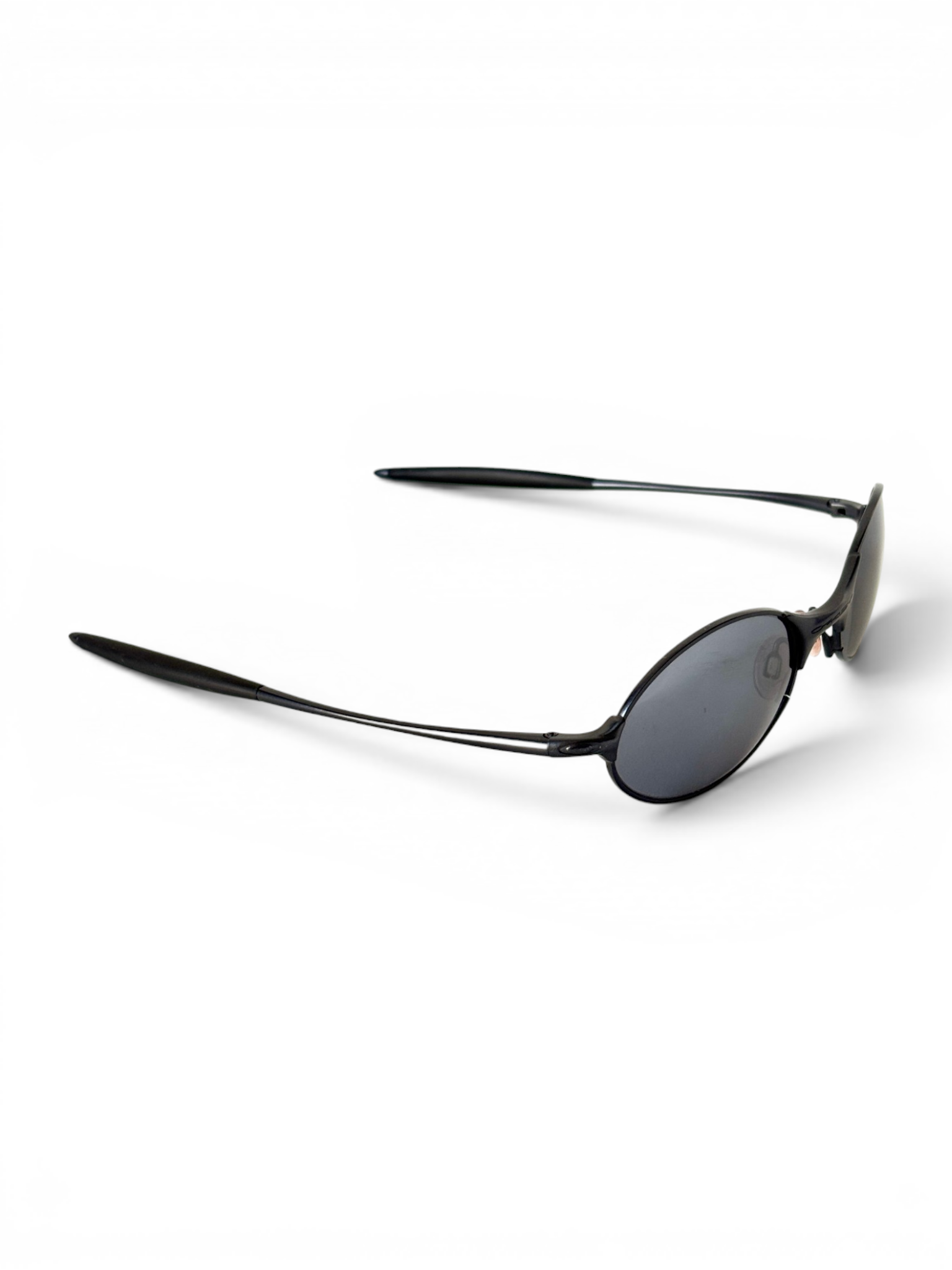 1999 Oakley E-Wire Dark / Black Iridium Sunglasses