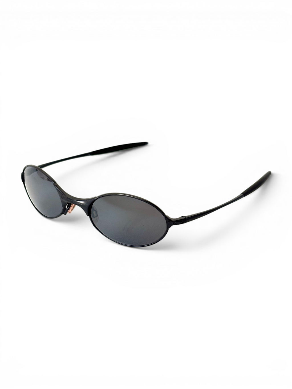 1999 Oakley E-Wire Dark / Black Iridium Sunglasses