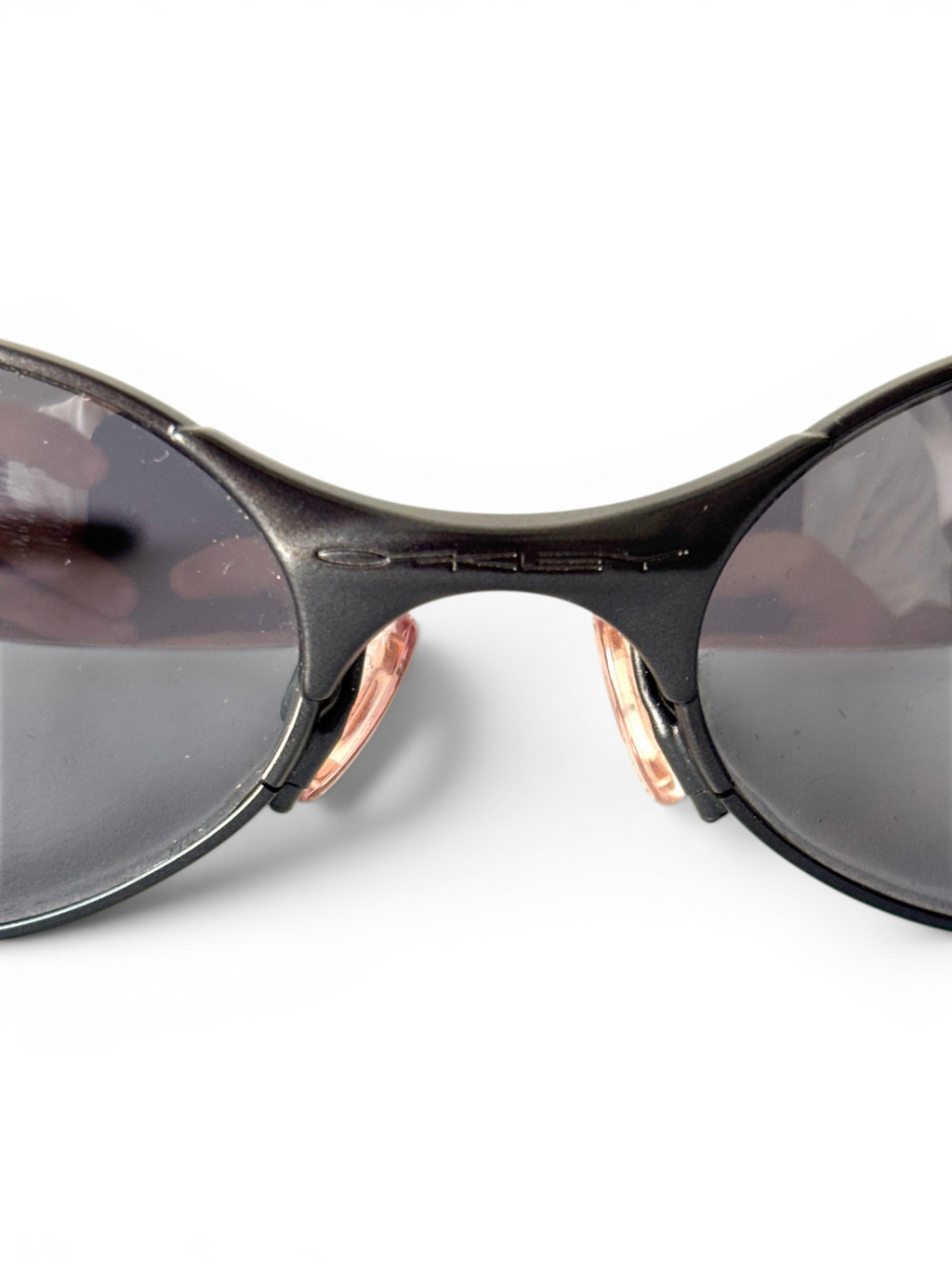 1999 Oakley E-Wire Dark / Black Iridium Sunglasses