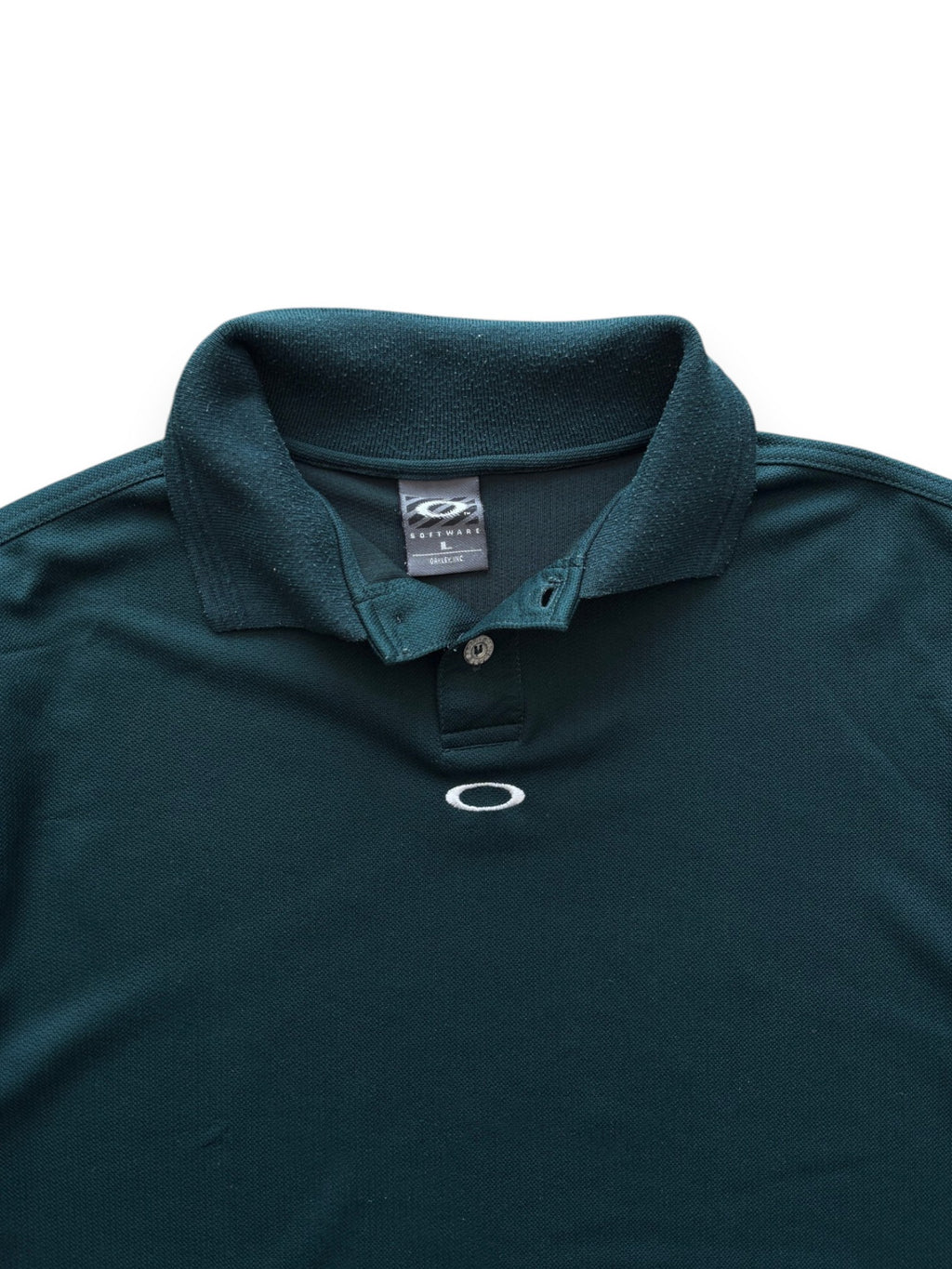 2000's Oakley Software Forest Green Icon Polo (L)