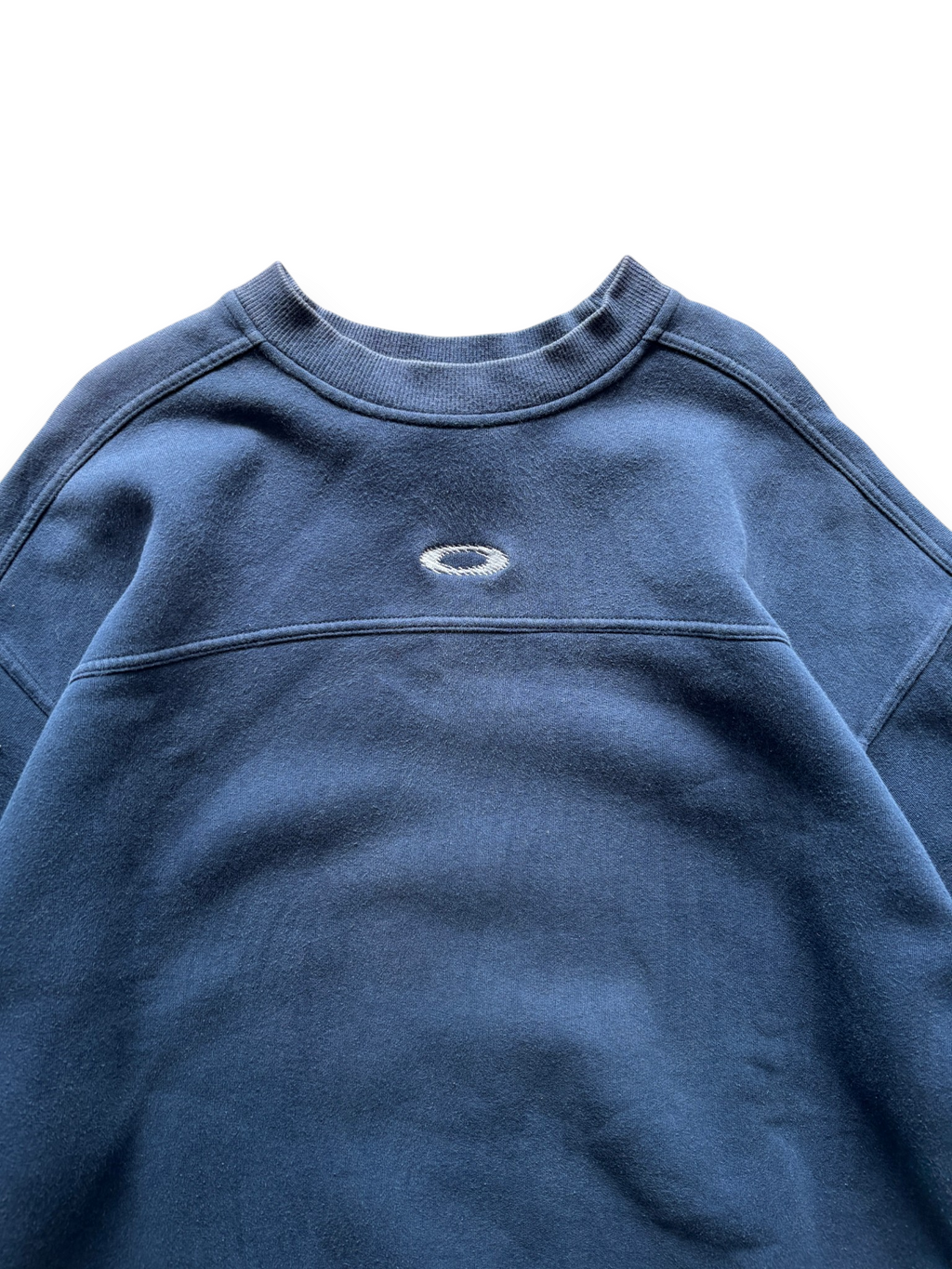 2000's Oakley Software Static O Navy Crewneck (XL)