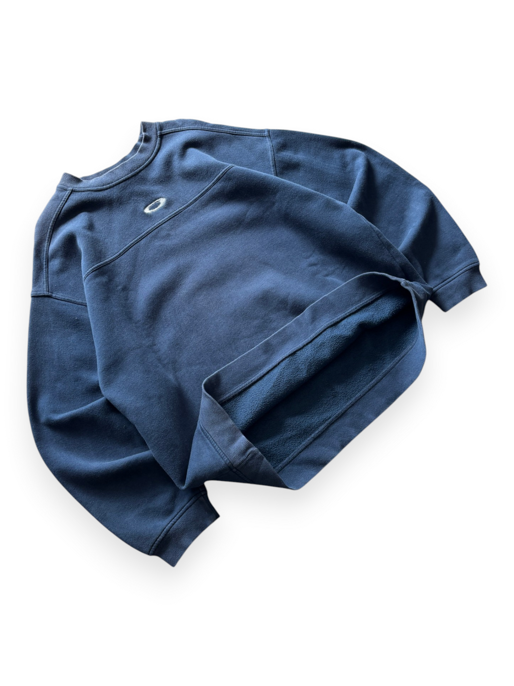 2000's Oakley Software Static O Navy Crewneck (XL)