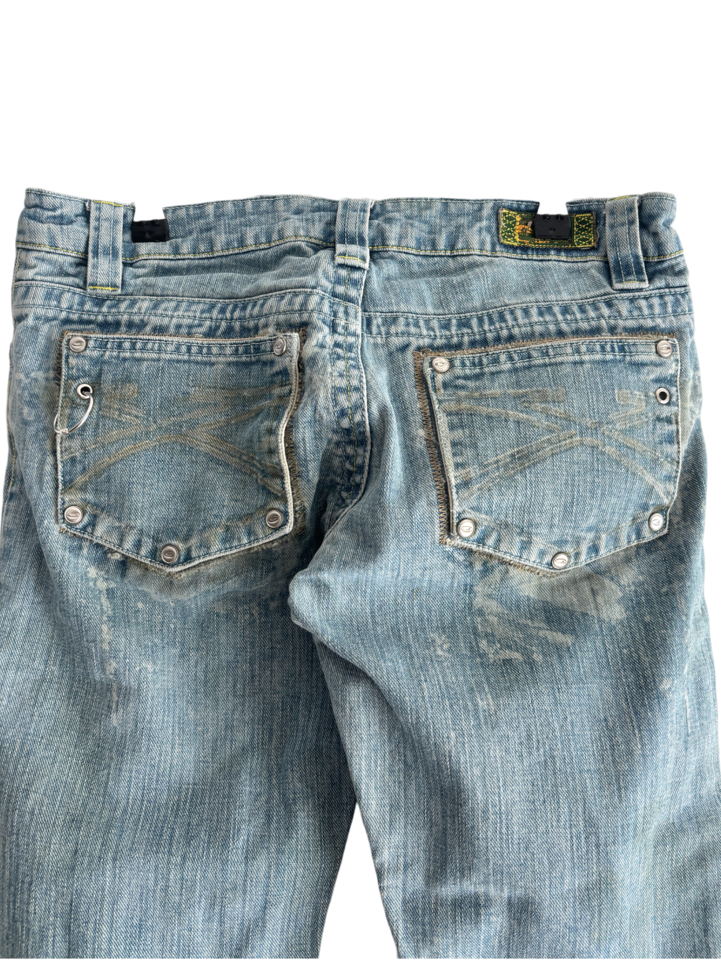 0O'S OAKLEY WOMEN'S INDRUSTRIAL X METAL DENIM JEANS