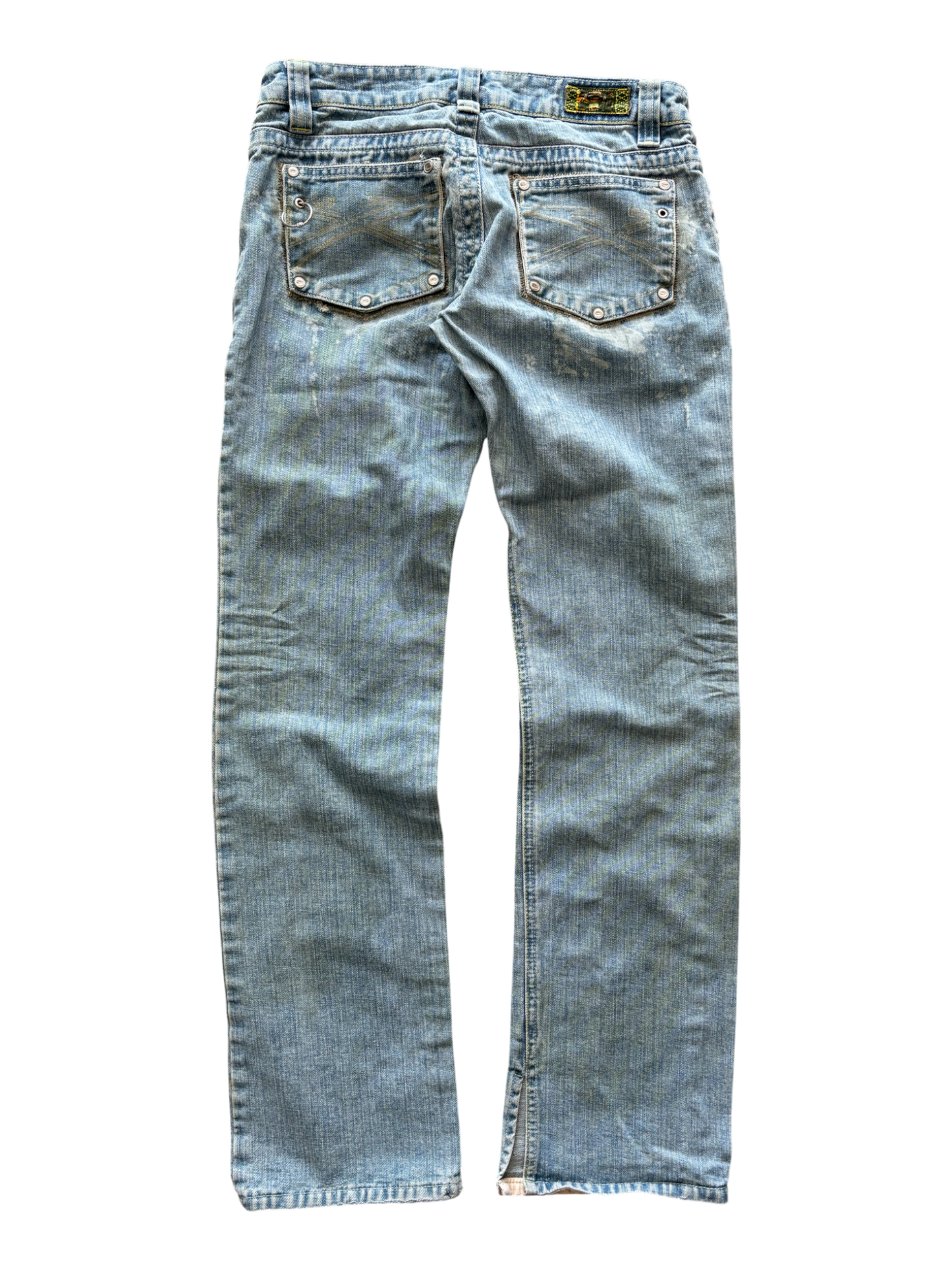 0O'S OAKLEY WOMEN'S INDRUSTRIAL X METAL DENIM JEANS