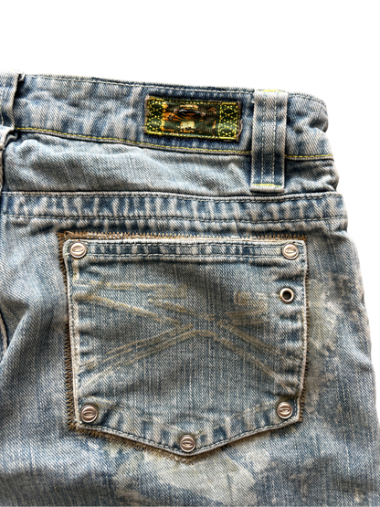 0O'S OAKLEY WOMEN'S INDRUSTRIAL X METAL DENIM JEANS