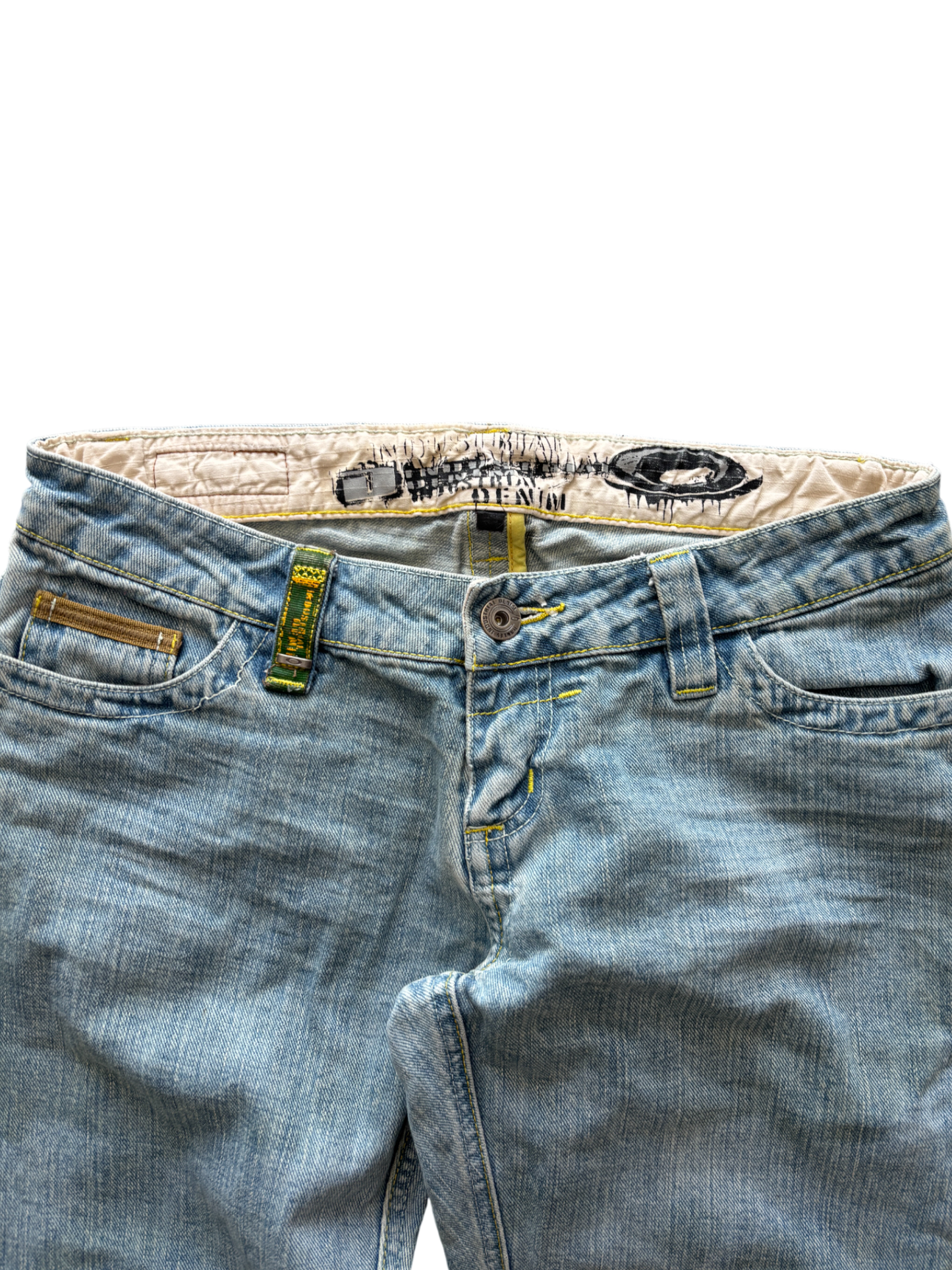 0O'S OAKLEY WOMEN'S INDRUSTRIAL X METAL DENIM JEANS