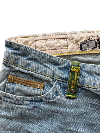 0O'S OAKLEY WOMEN'S INDRUSTRIAL X METAL DENIM JEANS