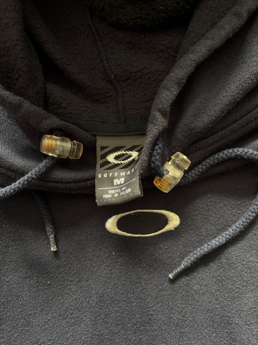 2000's Oakley Software Icon Navy Hoodie (M)