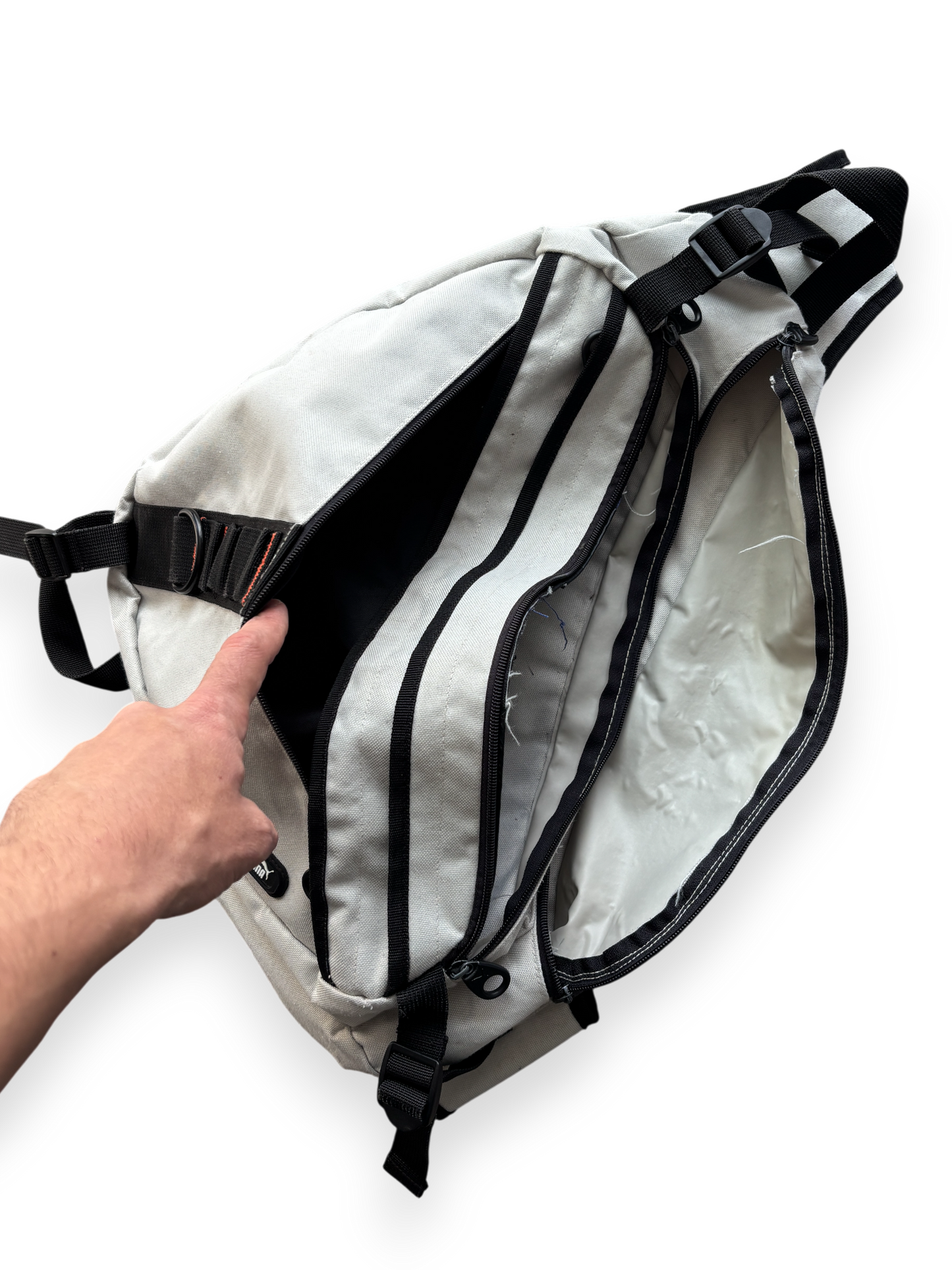 Early 2000's Puma 3 Compartment Sling Bag