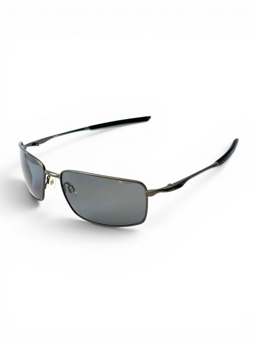 2005 Oakley Square Wire 2.0 Pewter / Black Iridium Sunglasses