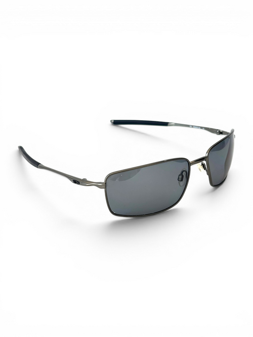 2005 Oakley Square Wire 2.0 Pewter / Black Iridium Sunglasses