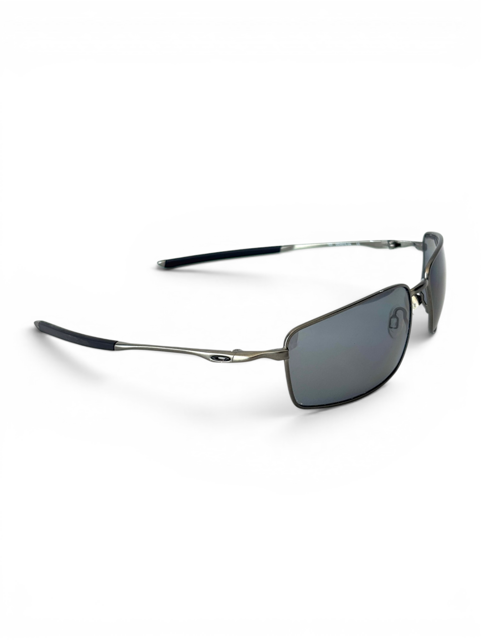 2005 Oakley Square Wire 2.0 Pewter / Black Iridium Sunglasses