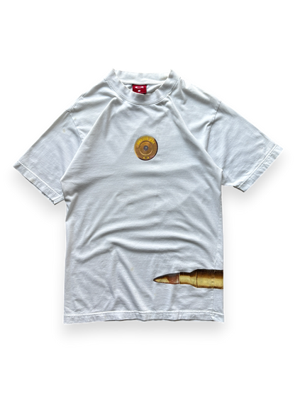2000's Oakley Lateral Bullet White Tee (S/M)