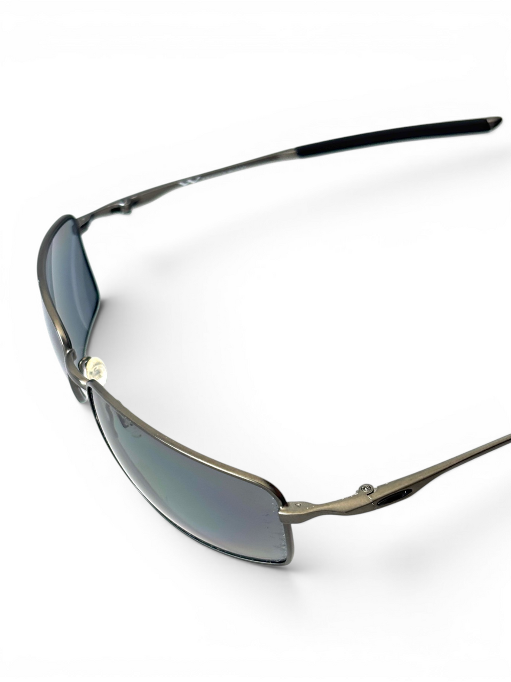 2005 Oakley Square Wire 2.0 Pewter / Black Iridium Sunglasses